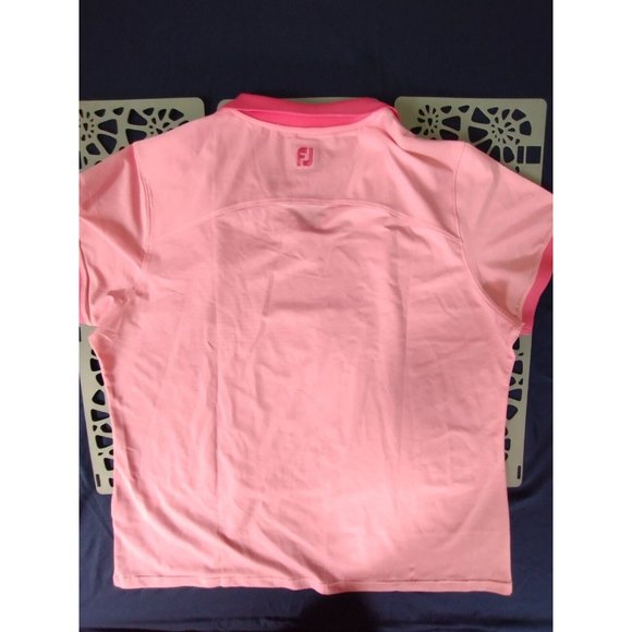 FootJoy Men's XL Pink Performance‎ Athletic Golf Polo - Picture 5 of 6